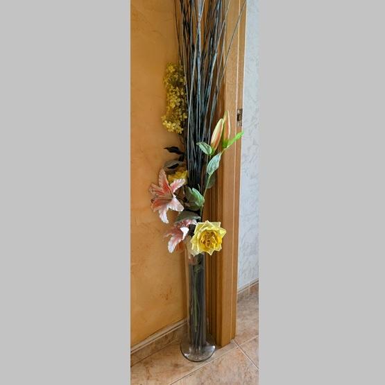 Gerro vidre i flors